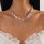 occidental styleins wind star love pendant tassel necklace  creative imitate Pearl beads clavicle