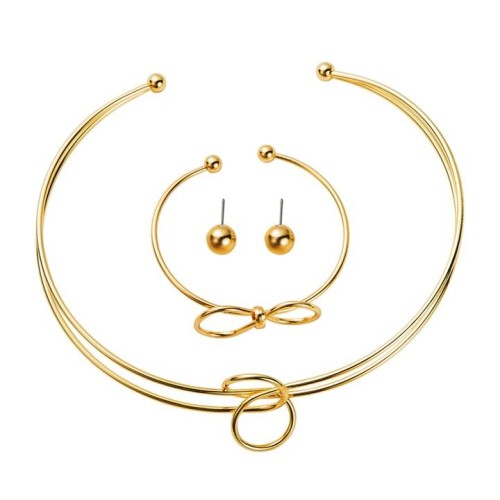 occidental style Metal set  creative surface samll ear stud Collar