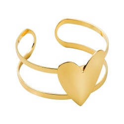 ins wind fashion brief love bangle woman  samll geometry opening