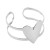 ins wind fashion brief love bangle woman  samll geometry opening