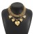 occidental style Metal wind love pendant chain necklace  exaggerating personality geometry clavicle chain
