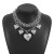occidental style Metal wind love pendant chain necklace  exaggerating personality geometry clavicle chain