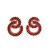 occidental style fashion Double circle diamond samll high earrings super temperament ear stud Earring