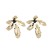  exaggerating Metal flowers wind ear stud personality temperament high Earring woman