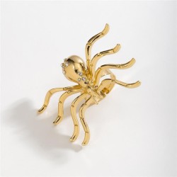  occidental style samll head ring personality exaggerating Alloy spider samll ..