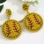 Autumn and Winter retro Country style circle handmade beads Earring  fashion fashion creative personality ear