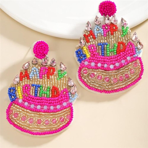  sweet wind lovely handmade beads day Modeling earring creative day earring