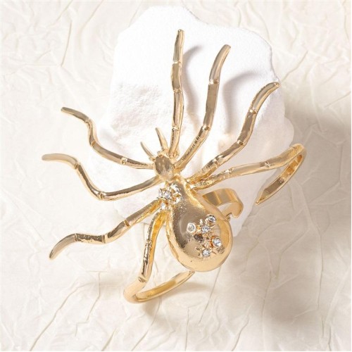  occidental style retro wind Alloy opening exaggerating spider ring high creative