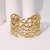 occidental style retro Irregular hollow width personality exaggerating highins stainless steel bangle woman