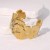 occidental style retro elegant gilded high opening exaggerating flowers stainless steel bangle color