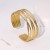 occidental style geometry Irregular brief wind personality fashion high gilded stainless steel bangle