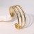 brief small freshins wind bamboo personality brief all-Purpose high gilded stainless steel bangle