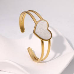 occidental style lovely brief fashion heart-shaped enamel personality gilded s..