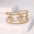 occidental style retro hollow sun flower enamel bangle medium samll geometry exaggerating stainless steel woman