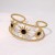 occidental style retro hollow sun flower enamel bangle medium samll geometry exaggerating stainless steel woman