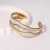 occidental styleI fashion brief enamel Irregular gilded stainless steel bangle woman