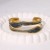 occidental styleI fashion brief enamel Irregular gilded stainless steel bangle woman