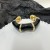  retro enamel Irregular wave bamboo opening bangle high