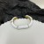  retro enamel Irregular wave bamboo opening bangle high