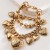 occidental style same style carving love pendant bracelet retro chain trend personality bracelet woman
