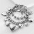 occidental style same style carving love pendant bracelet retro chain trend personality bracelet woman