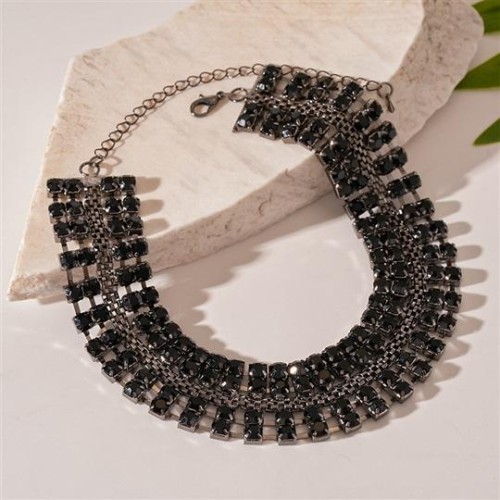 occidental style wind diamond multilayer clavicle chain personality samll temperament