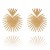  occidental style fashion creative leaves Metal earrings