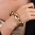  exaggerating bangle bracelet  fashion new elasticity gold bangle occidental stylebracelet