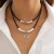 occidental style retro Nation pendant short style Collar woman  brief Double laye