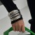 bracelet occidental style bangle retro samll surface set  exaggerating snakeskin pattern