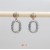 occidental style personality fully-jewelled earrings creative chain shape diamond color ear stud fashion Earr