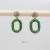 occidental style personality fully-jewelled earrings creative chain shape diamond color ear stud fashion Earr