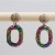 occidental style personality fully-jewelled earrings creative chain shape diamond color ear stud fashion Earr