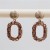 (AB color)occidental style personality fully-jewelled earrings creative chain shape diamond color ear stud fashion Earr