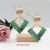 occidental style personality fully-jewelled zircon earrings creative rhombus four shape embed zircon c