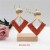 occidental style personality fully-jewelled zircon earrings creative rhombus four shape embed zircon c