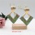 occidental style personality fully-jewelled zircon earrings creative rhombus four shape embed zircon c