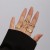 occidental style geometry Metal wind ring set  Irregular surface opening retroRi