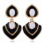 occidental style fashion atmospheric diamond multicolor pendant color heart-shaped earrings