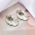 retro Metal wind geometry Modeling drop Ear clip woman fashion Round drop earrings