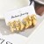  occidental style goldoo earrings set thick Irregular circle circle pattern drop Earring