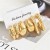  occidental style goldoo earrings set thick Irregular circle circle pattern drop Earring