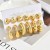  set occidental style wind gold retro circle personality exaggerating geometry heart-shaped Round color retention ea