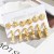  set occidental style wind gold retro circle personality exaggerating geometry heart-shaped Round color retention ea