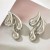 occidental style fashion Irregular drop ear stud woman geometry Metal surface samll earrings