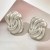 occidental styleIns wind Irregular wave Shells pattern ear stud woman fashion all-Purpose gold earrings