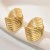 occidental styleins samll gold ear stud woman fashion personality Stripe earrings
