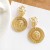 totem retro Ear clip woman occidental style personality geometry exaggerating lion head ear stud Earring