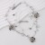 occidental style multilayer lady flowers Leaf imitate Pearl rose pendant beads clavicle necklace