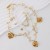 occidental style multilayer lady flowers Leaf imitate Pearl rose pendant beads clavicle necklace